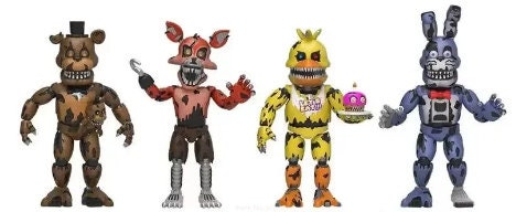 Epoxidharz Lampe mit Funko Five Nights at Freddy's Figuren – RGB LED Nachtlicht, Gaming Lampe, Geschenkidee für Horror-Fans