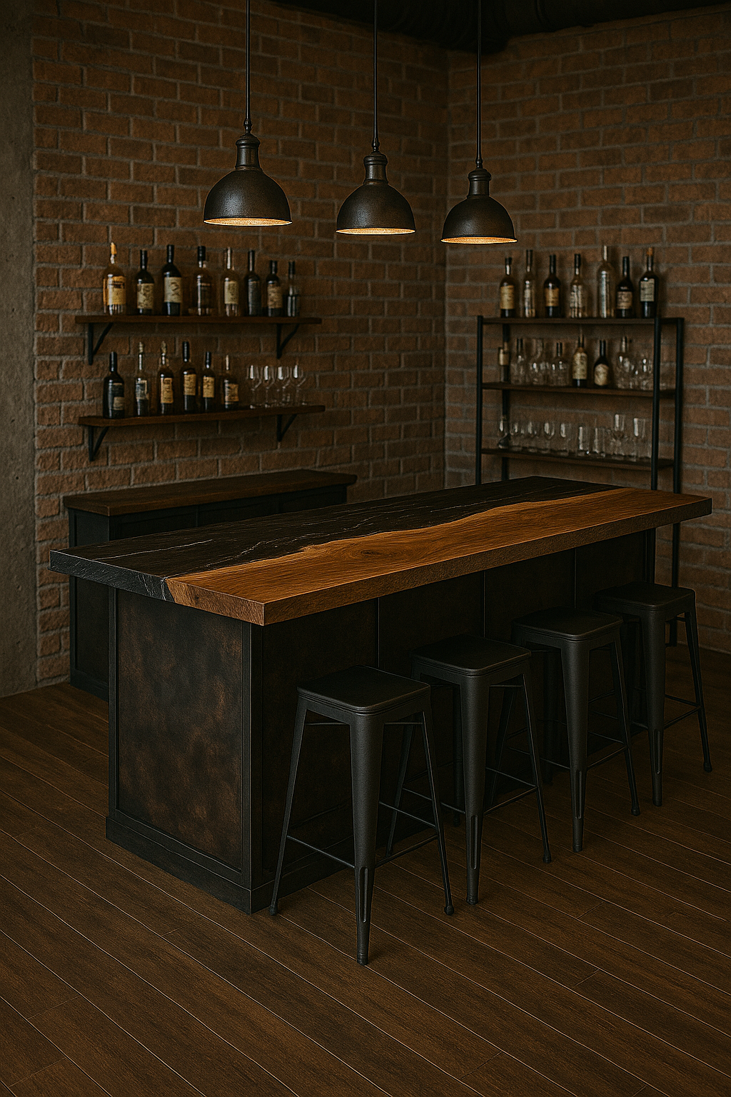 Epoxidharz-Arbeitsplatte oder Bartheke – Maßanfertigung nach Wunsch