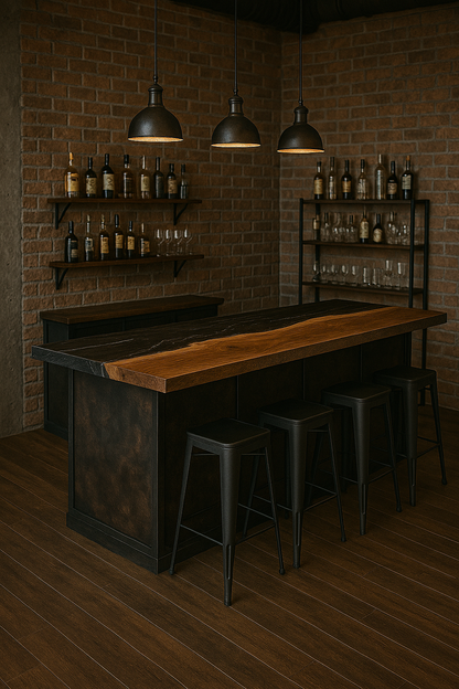 Epoxidharz-Arbeitsplatte oder Bartheke – Maßanfertigung nach Wunsch