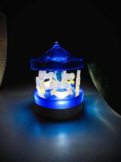 Children's carousel made of epoxy resin - night light with timer and customizable