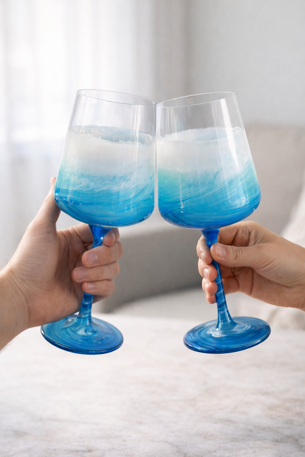 OceanWave – Handgemachte Weingläser