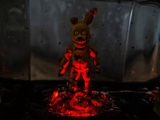 Epoxidharz Lampe mit Funko Five Nights at Freddy's Figuren – RGB LED Nachtlicht, Gaming Lampe, Geschenkidee für Horror-Fans